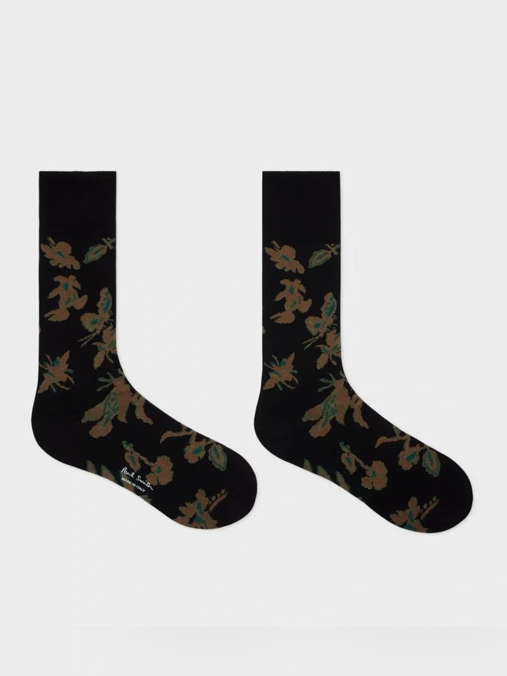 Paul Smith Black Cotton Blend Bohemia Socks